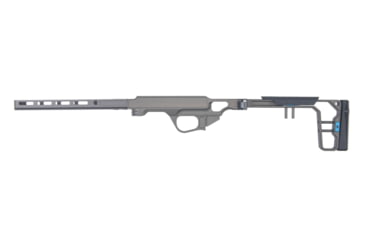 Image of Grey Birch MFG La Chassis 457 Complete Chassis System, CZ 457, Right Handed, 10 in, Picatinny/M-LOK, Clear Hard Anodize, LaChassis-457-RH