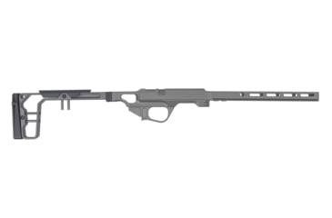 Image of Grey Birch MFG La Chassis 457 Complete Chassis System, CZ 457, Right Handed, 10 in, Picatinny/M-LOK, Clear Hard Anodize, LaChassis-457-RH