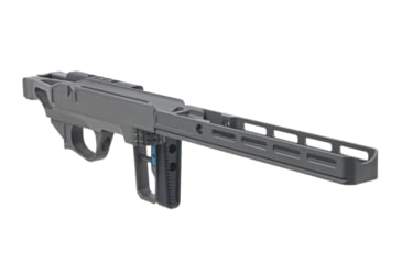 Image of Grey Birch MFG La Chassis T1X Complete Aluminium Chassis System, Right Handed, 10in, Picatinny/M-LOK, Clear Hard Anodize, LaChassis-T1X-RH