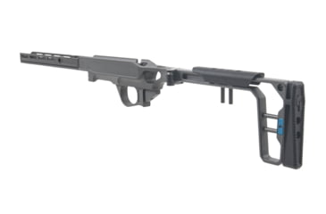 Image of Grey Birch MFG La Chassis T1X Complete Aluminium Chassis System, Right Handed, 10in, Picatinny/M-LOK, Clear Hard Anodize, LaChassis-T1X-RH