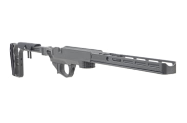 Image of Grey Birch MFG La Chassis T1X Complete Aluminium Chassis System, Right Handed, 10in, Picatinny/M-LOK, Clear Hard Anodize, LaChassis-T1X-RH