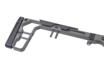 Image of Grey Birch MFG La Chassis T1X Complete Aluminium Chassis System, Right Handed, 10in, Picatinny/M-LOK, Clear Hard Anodize, LaChassis-T1X-RH