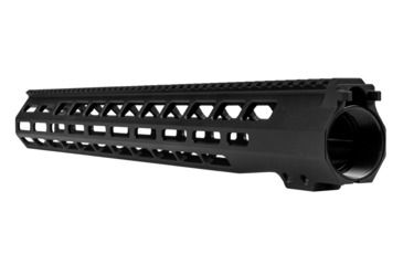 Image of Grey Ghost Precision M-LOK Handguard, AR-10, 18 inch, Aluminum, 1.2 lb, Type III Class 2 Hard Coat Anodized Finish, True Black, GGP-308-18-HG