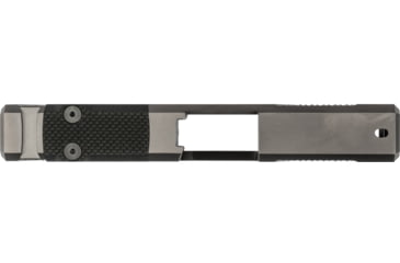 Image of Grey Ghost Precision Glock 43 Stripped Slide, Version 2 - Diamond Checkering Pattern, 17-4PH SS, DLC Grey, GGP-SPG43-V2-GRY