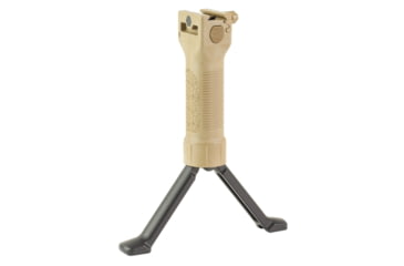 Image of Grip Pod GPS V2 Picatinny Rail Vertical Front Grip with Bipod, Standard, Desert Tan, GPS-V2-AL-T