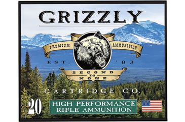 Image of Grizzly Ammo GC357M20 357Mag 210gr Full Metal Jacket Flat Point 20 Per Box/10