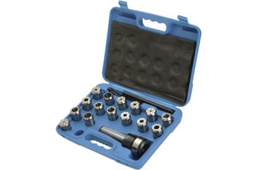 Image of Grizzly Industrial 16 pc. MT3 Quick Change Collet Set T10070