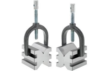 Image of Grizzly Industrial V-Block Set with Clamp-Double Slot T23889