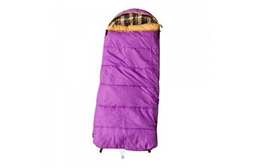 Image of Grizzly Kid +0 Degree Sleeping Bag, Purple, Large, 30062