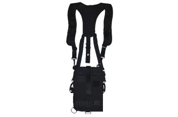 Image of GrovTec US 3-4in Barrel Medium/Large Double Action Revolvers Trail Pack Holster, Black, GTHL14902R