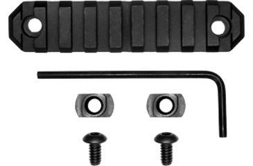 Image of GrovTec US M-LOK Picatinny Rail, 3.8in, 9 Slots, Black, GTSW238