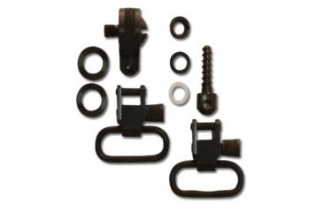 Image of GrovTec US Shotgun Locking Swivel Set, For Most Pump and Autos w/ Replacement Magazine Cap, Black, GTSW33