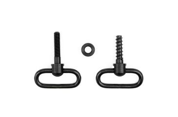 Image of GrovTec US Non-Detachable Locking Swivel Set, 1.25in Loop, Machine Screw Forend, Black, GTSW77