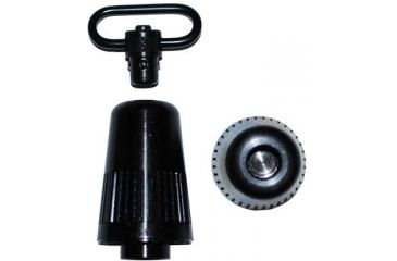 Image of GrovTec US Push Button Mag Cap w/Push Button Swivel, Beretta 391 12 gauge, Black, GTSW292