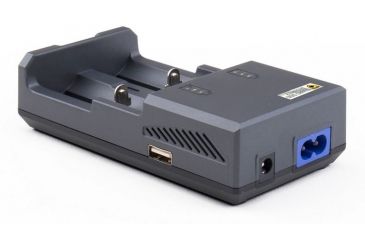 Image of Guard Dog Security Dual Smart Battery Charger With USB Input, Black TL-GDCHSM1