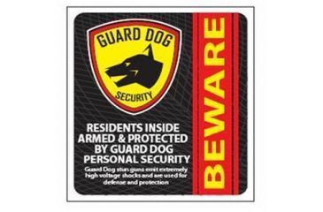 Image of Guard Dog Security Window/Door Sticker SG-GDWSTICKER
