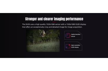 Image of Guide Sensmart DU Series DU50 3.1-8x50mm Night Vision Rifle Scope, 1920x1080, Black, DU50