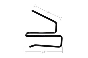 Image of Gun Storage Solutions Back Over Handgun Hangers, Pack of 2, Black, GSSBOHH2