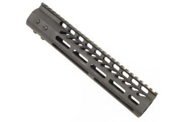 Image of GUNTEC USA 10in Ultra Lightweight Thin M-Lok System Free Floating Handguard w/Monolithic Top Rail,Black GT-10MLK