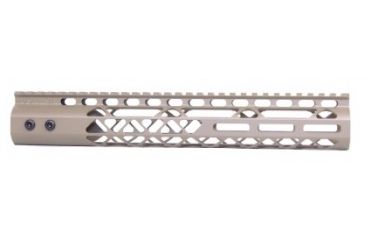 Image of GUNTEC USA 12in Air Lite M-Lok Free Floating Handguard with Monolithic Top Rail, Flat Dark Earth GT-12MLK-AL-FDE