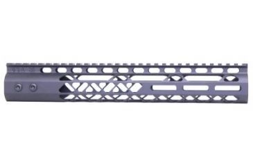 Image of GUNTEC USA 12in Air Lite M-Lok Free Floating Handguard with Monolithic Top Rail, Black GT-12MLK-AL