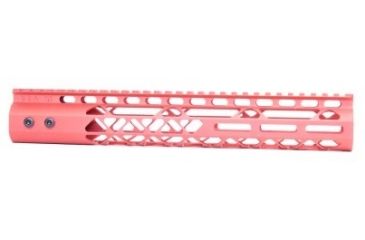 Image of GUNTEC USA 12in Air Lite M-Lok Free Floating Handguard with Monolithic Top Rail, Red GT-12MLK-AL-RED