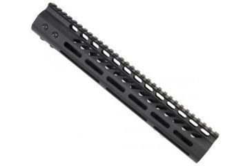 Image of GUNTEC USA 12in Ultra Lightweight Thin M-Lok System Free Floating Handguard w/Monolithic Top Rail,Black GT-12MLK