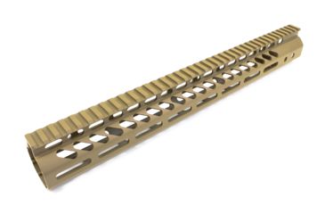 Image of GUNTEC USA 15in Ultra Lightweight Thin M-Lok System Free Floating Handguard w/Monolithic Top Rail,.308 Cal,Cerakote Flat Dark Earth GT-15MLK-308-E