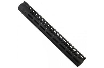 Image of GUNTEC USA 15in Ultra Lightweight Thin M-Lok System Free Floating Handguard w/Monolithic Top Rail,.308 Cal,Black GT-15MLK-308