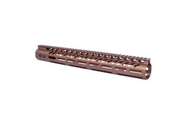 Image of Guntec USA .308 Caliber Ultra Lightweight Thin M-LOK System Free Floating Handguard w/Monolithic Top Rail, 15in, Anodized Bronze, GT-15MLK-308-BRZ