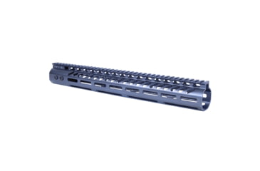 Image of Guntec USA .308 Caliber Ultra Lightweight Thin M-LOK System Free Floating Handguard w/Monolithic Top Rail, 15in, Anodized Grey, GT-15MLK-308-GREY
