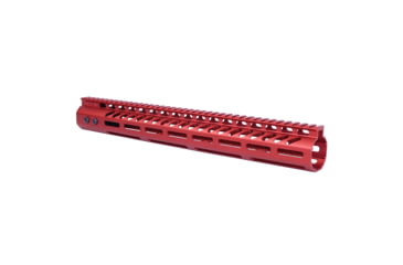 Image of Guntec USA .308 Caliber Ultra Lightweight Thin M-LOK System Free Floating Handguard w/Monolithic Top Rail, 15in, Anodized Red, GT-15MLK-308-RED