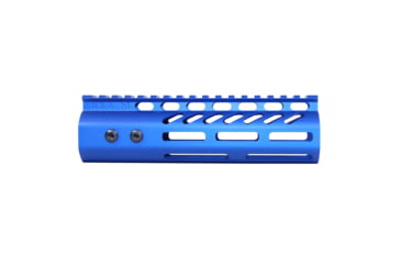 Image of Guntec USA .308 Caliber Ultra Lightweight Thin M-LOK System Free Floating Handguard w/Monolithic Top Rail, 7in, Anodized Blue, GT-7MLK-308-BLUE