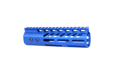 Image of Guntec USA .308 Caliber Ultra Lightweight Thin M-LOK System Free Floating Handguard w/Monolithic Top Rail, 7in, Anodized Blue, GT-7MLK-308-BLUE
