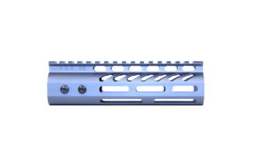 Image of Guntec USA 6.75 ULtra Lightweight Thin M-LOK Free Floating Handguard w/ Monolithic Top Rail, Anodized Grey, GT-675MLK-GREY