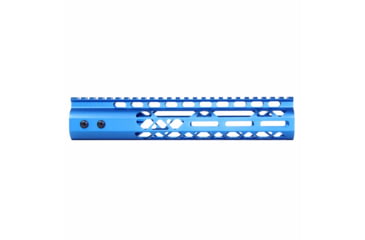 Image of Guntec USA Air Lite M-LOK Free Floating Handguard w/Monolithic Top Rail, 10in, Blue, GT-10MLK-AL-BLUE