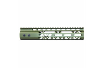 Image of Guntec USA Air Lite M-LOK Free Floating Handguard w/Monolithic Top Rail, 10in, Green, GT-10MLK-AL-GREEN