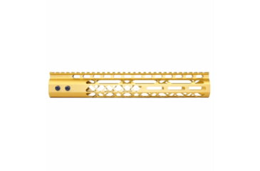 Image of Guntec USA Air Lite M-LOK Free Floating Handguard w/Monolithic Top Rail, 12in, Gold, GT-12MLK-AL-GOLD