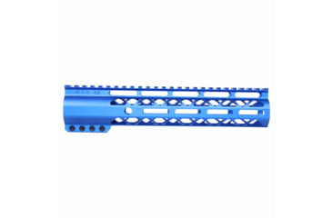 Image of Guntec USA AirLok Series M-LOK Compression Free Floating Handguard w/Monolithic Top Rail, 10in, Blue, GT-10ALC-BLUE
