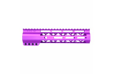 Image of Guntec USA AirLok Series M-LOK Compression Free Floating Handguard w/Monolithic Top Rail, 9in, Purple, GT-9ALC-PURPLE