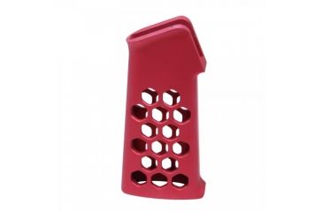 Image of GUNTEC USA Airlite Series Skeletonized Aluminum Pistol Grip, Red AIRLITE-PG-RED