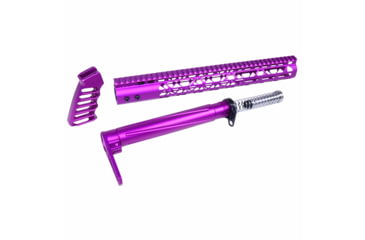 Image of Guntec USA AR-15 Air Lite Series Complete Furniture Set, Anodized Purple, AIRLITE-SET-PURPLE