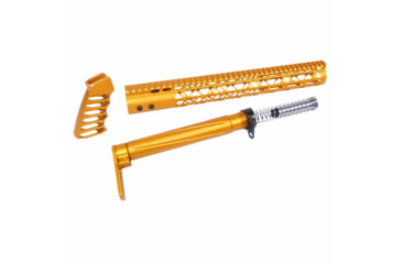 Image of Guntec USA AR-15 AIR Lite Series Complete Furniture Set, Orange, AIRLITE-SET-ORANGE