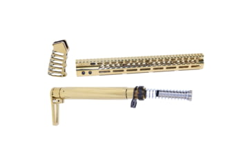 Image of Guntec USA AR-15 Airlite Series Complete Furniture Set, Gold Plated, AIRLITE-SET-GLD