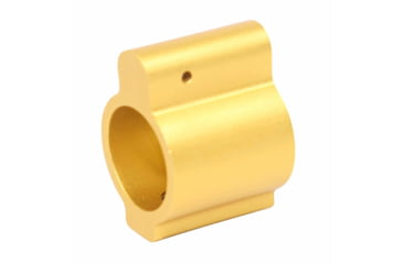 Image of Guntec USA AR-15 Aluminum Low Profile .750 Gas Block, Anodized Gold, GT750L-GOLD