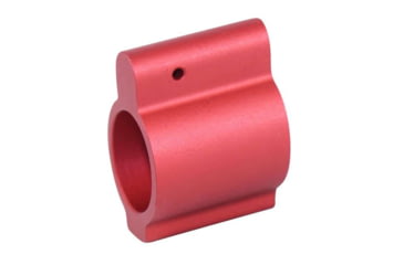 Image of Guntec USA AR-15 Aluminum Low Profile .750 Gas Block, Anodized Red, GT750L-RED