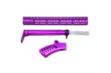 Image of Guntec USA AR-15 Compliant Ultra Furniture Set, Anodized Purple, AR-COMP-SET-PURPLE