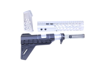 Image of Guntec USA AR-15 Honeycomb Pistol Furniture Set, Anodized Clear, HCP-CLEAR