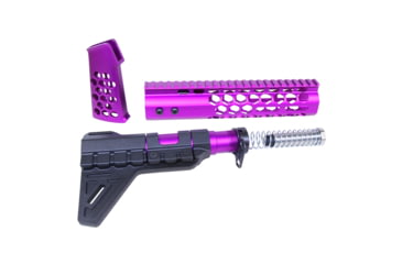 Image of Guntec USA AR-15 Honeycomb Pistol Furniture Set, Anodized Purple, HCP-PURPLE