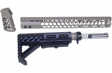 Image of Guntec USA AR-15 Honeycomb Series Complete Furniture Set, Gen 2, Flat Dark Earth, HC-SET-G2-FDE